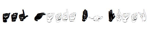 ASL Hands By Frank字体