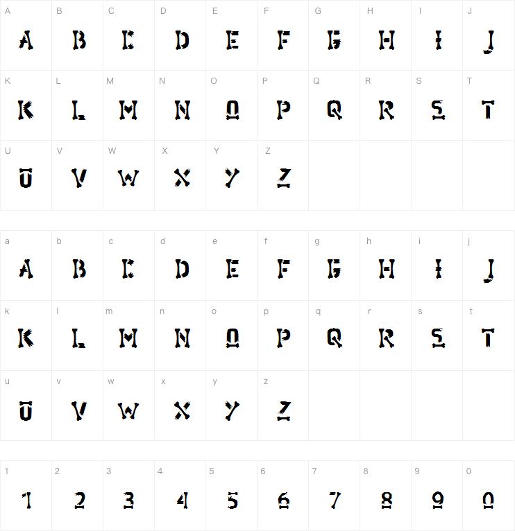 Quarry Bones字体