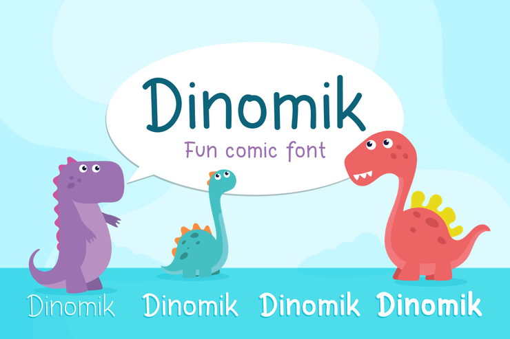 Dinomik Semibold字体 1