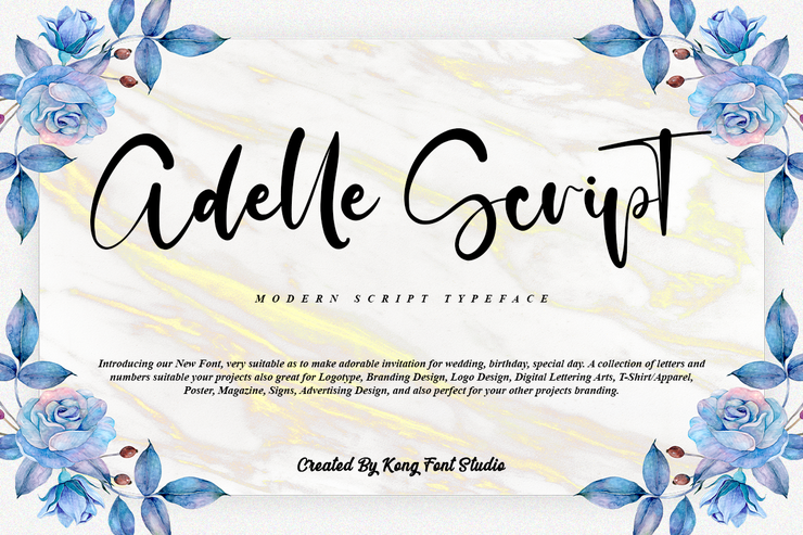 Adelle Script字体 1