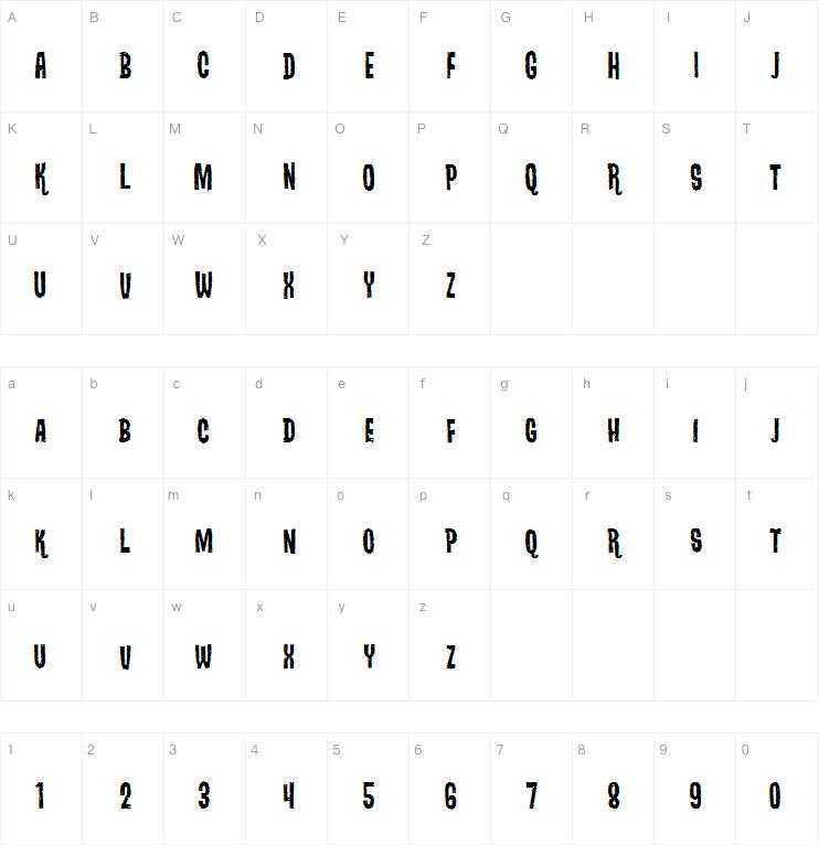 DracuFrankenWolf BB字体