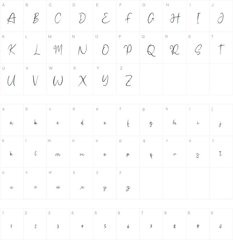 Hassanah SIgnature字体