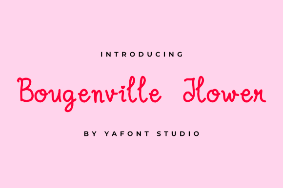 Bougenville Flowers字体 1