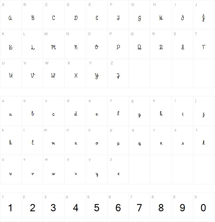 Bougenville Flowers字体