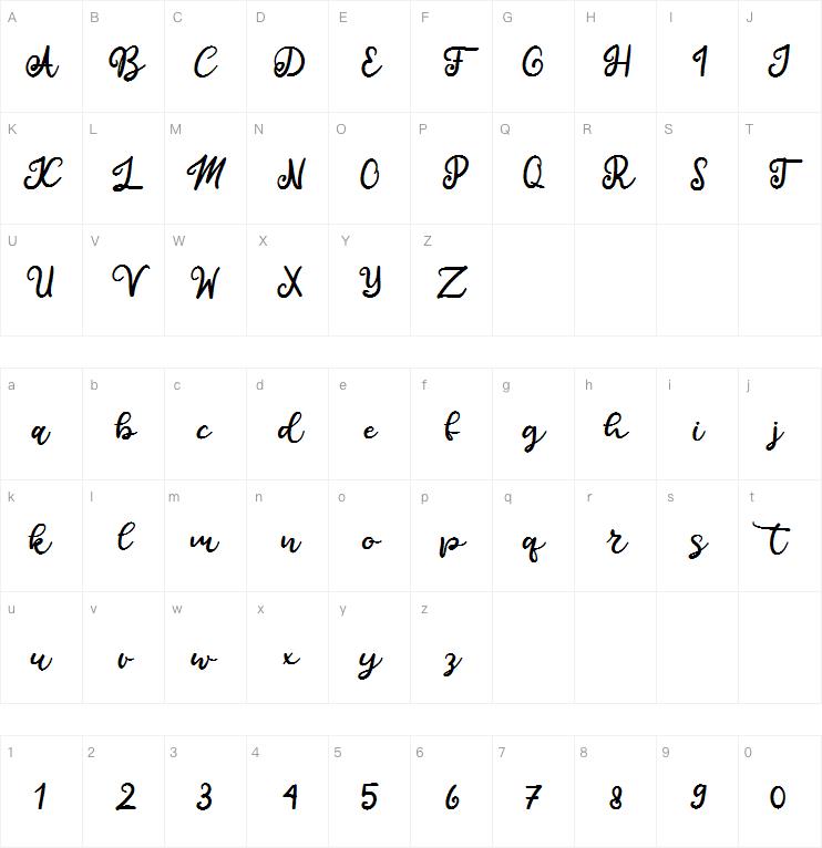 Calista - Handwritten字体