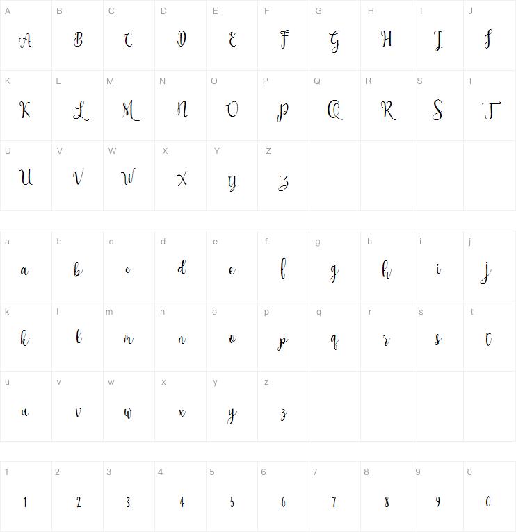 Ossellany Script字体