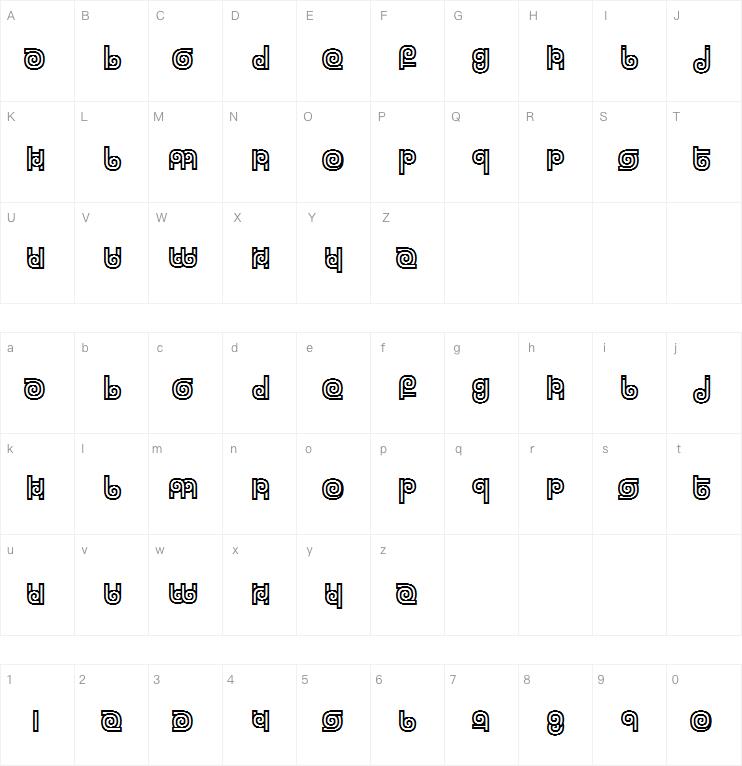 Twizzled字体