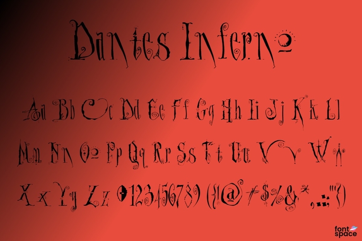 Dantes Inferno字体 1