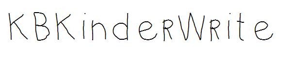 KBKinderWrite字体