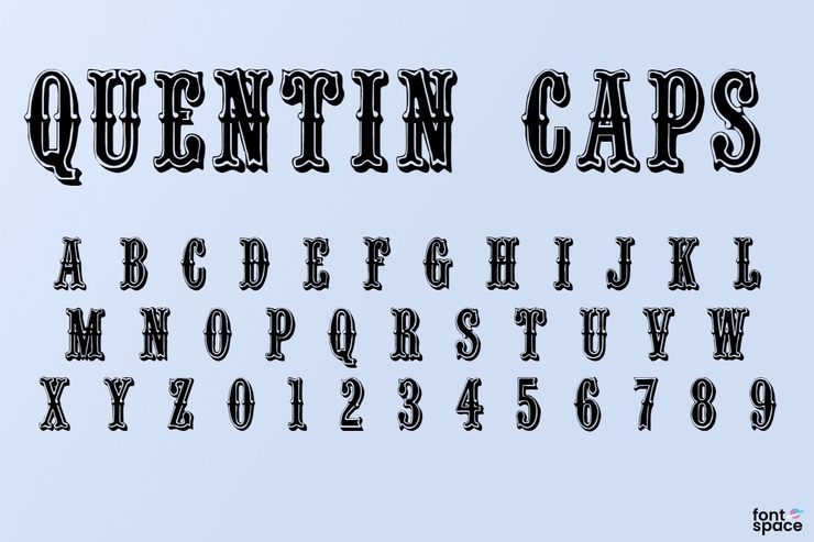 Quentin Caps字体 1