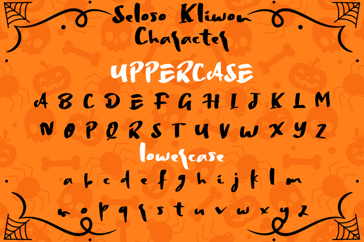 Spooky Seloso Kliwon字体 5