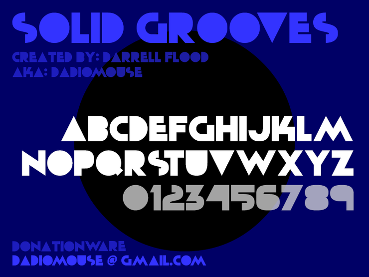 Solid Grooves字体 1