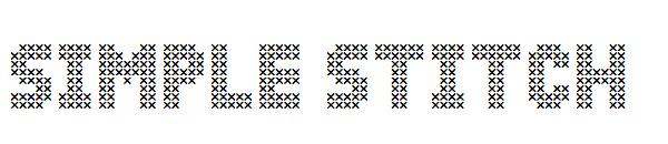 Simple Stitch字体