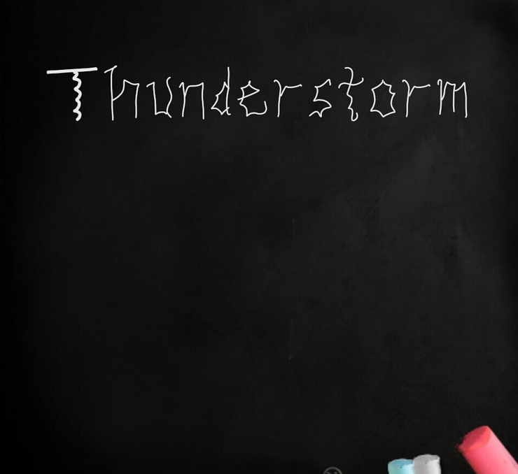 THUNDERSTORM字体 1