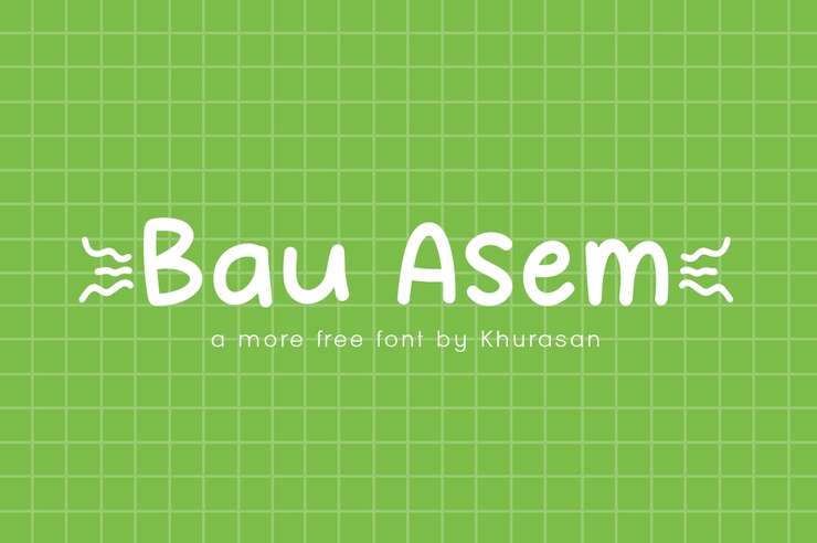 Bau Asem字体 1