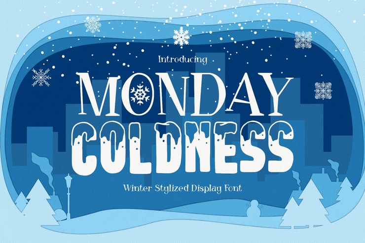 Monday coldness字体 4