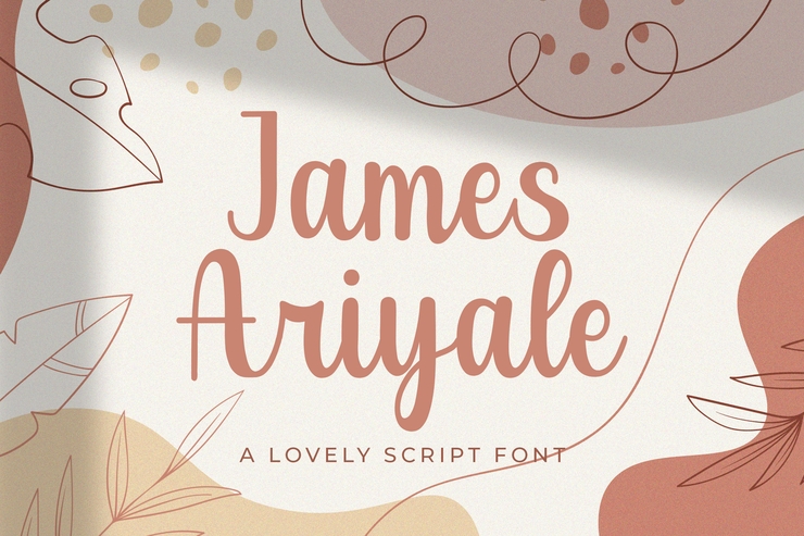 James Ariyale字体 2