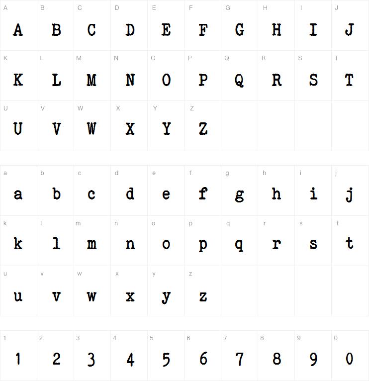 ELEGANT TYPEWRITER字体
