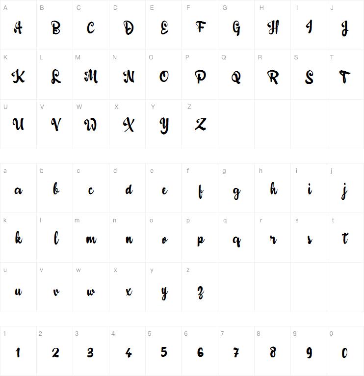 a Adulsa Script字体