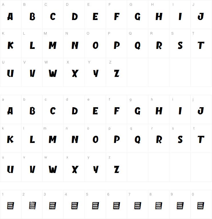 Fantasea Personal Used字体