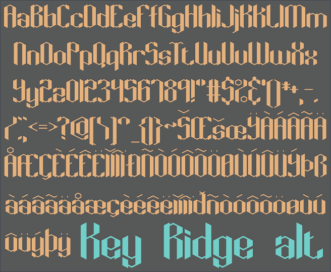 Key Ridge BRK字体 2