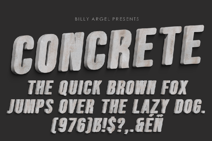 CONCRETE字体 6