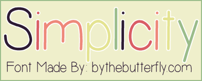 Simplicity字体 1