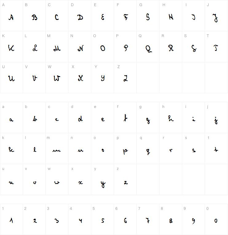 Cryptologist\'s Handwriting字体