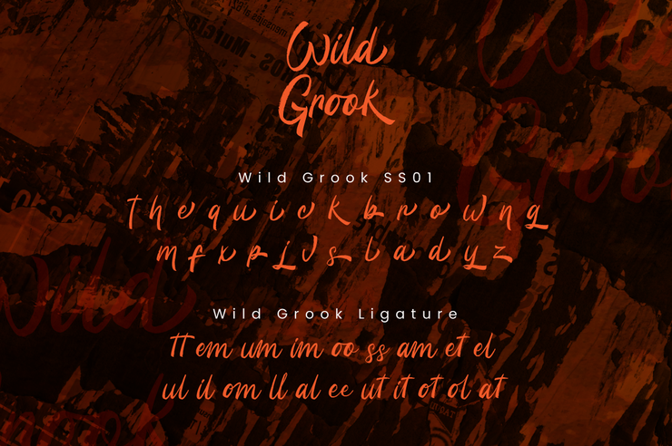 Wild Grook字体 5