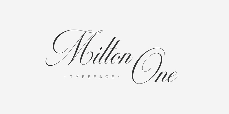 Milton One字体 1