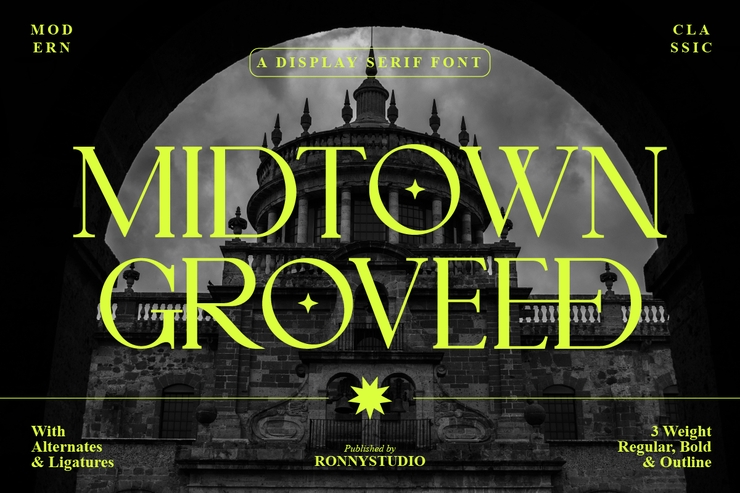 Midtown Groveed字体 1