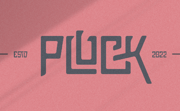 Pluck字体 1