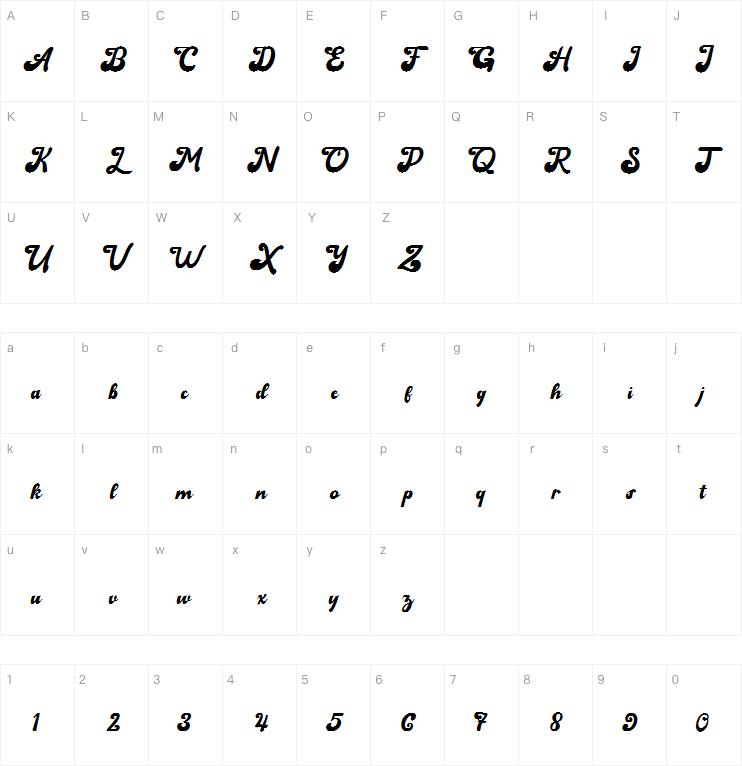 Anthela Script字体