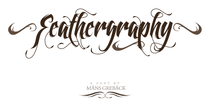 Feathergraphy Decoration字体 1