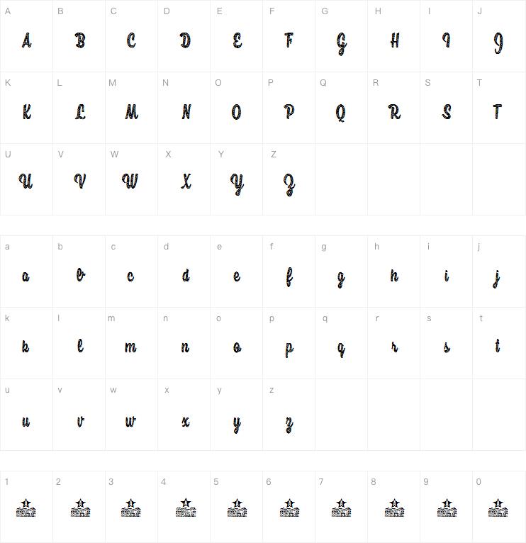 Honeybee Roots Color字体