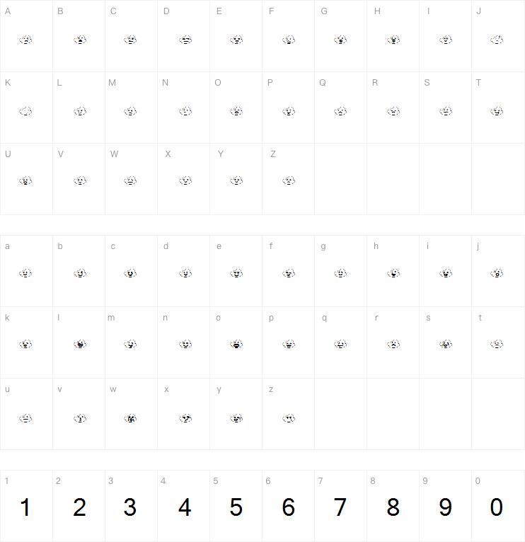 Sky face字体