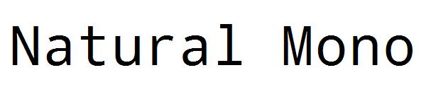 Natural Mono字体