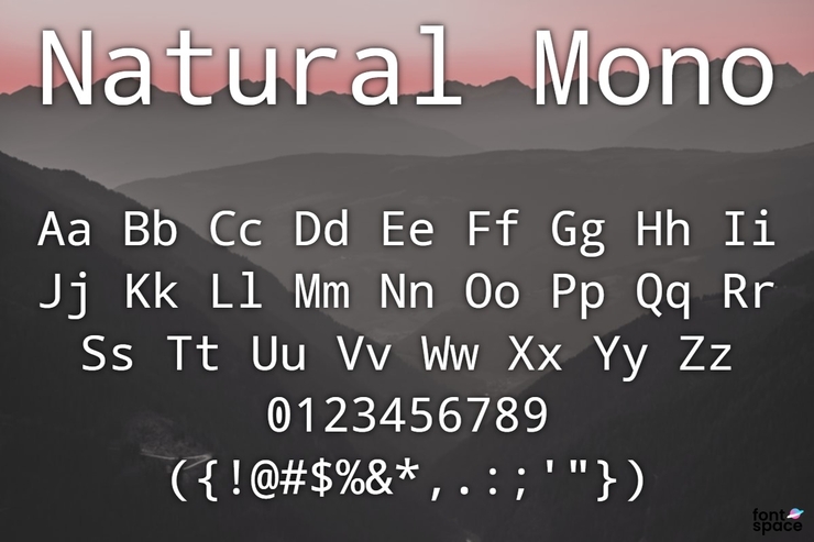 Natural Mono字体 1