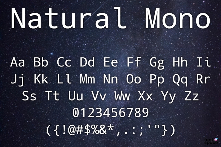 Natural Mono字体 2