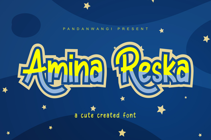 Amina Reska字体 1