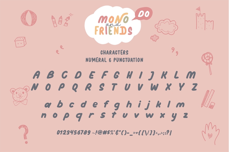 mono and friends do字体 9