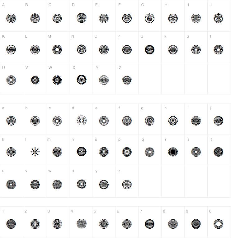 Mandalas pro字体