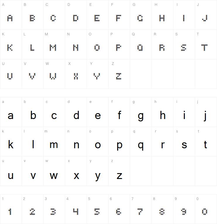 Hovden Stitch字体