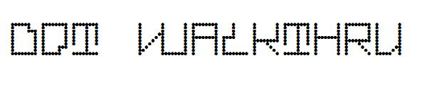 Dot Walkthru字体