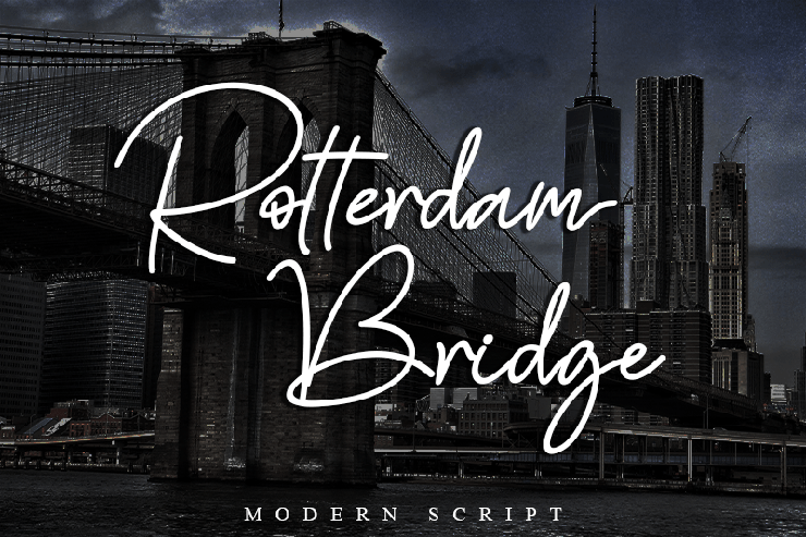 Rotterdam Bridge字体 3