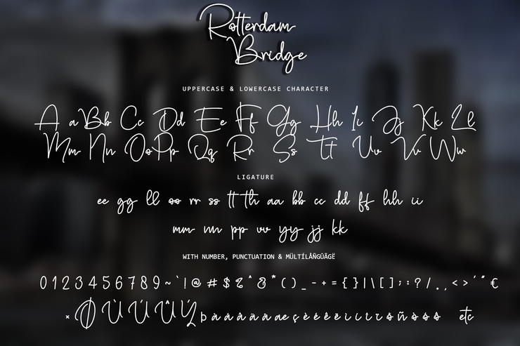 Rotterdam Bridge字体 4