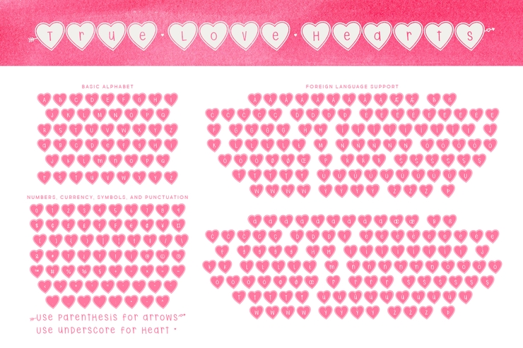 ( True _ Love _ Hearts )字体 2