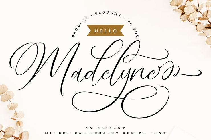 Hello Madelyne字体 3