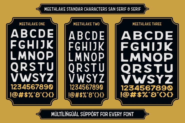 Meethlake Two字体 5