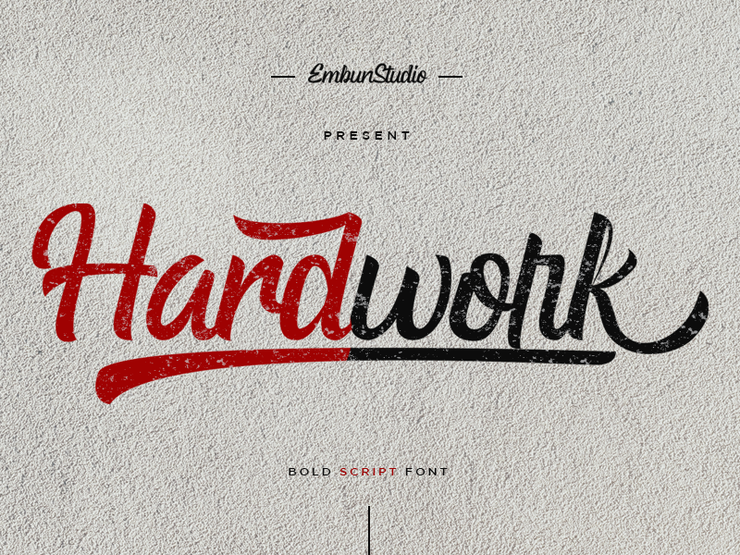 Hardwork字体 1